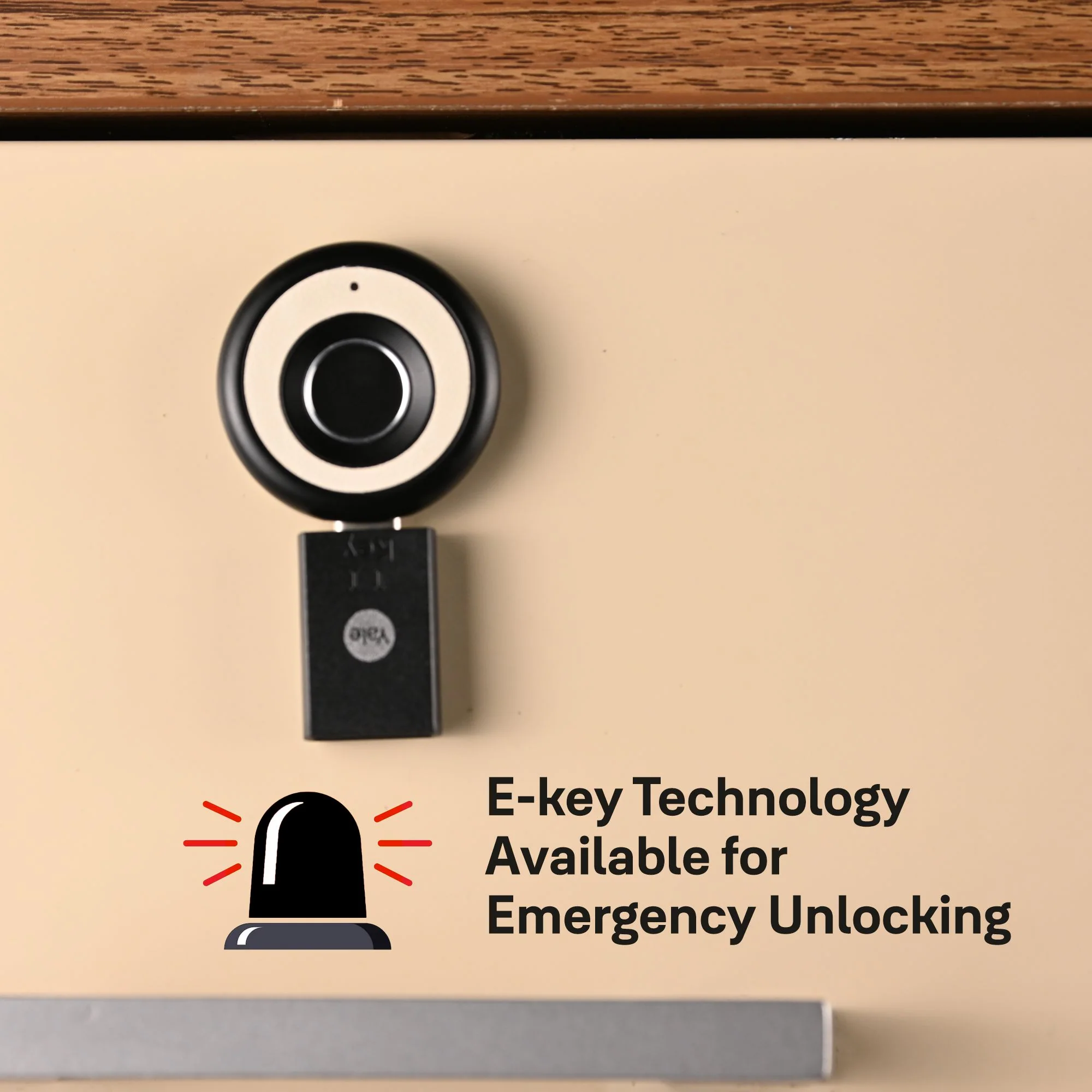 Biometric Smart Premium Furniture Lock - Brown - Image 11