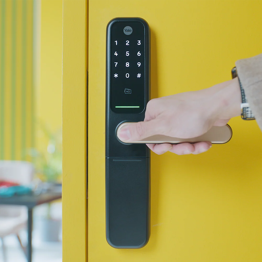 ByYou Mortise Smart Door Lock with 5 Way Unlocking Fingerprints, In-built Bluetooth, PIN Code, RFID Tag, Manual Key (Black/Gold) - Image 15