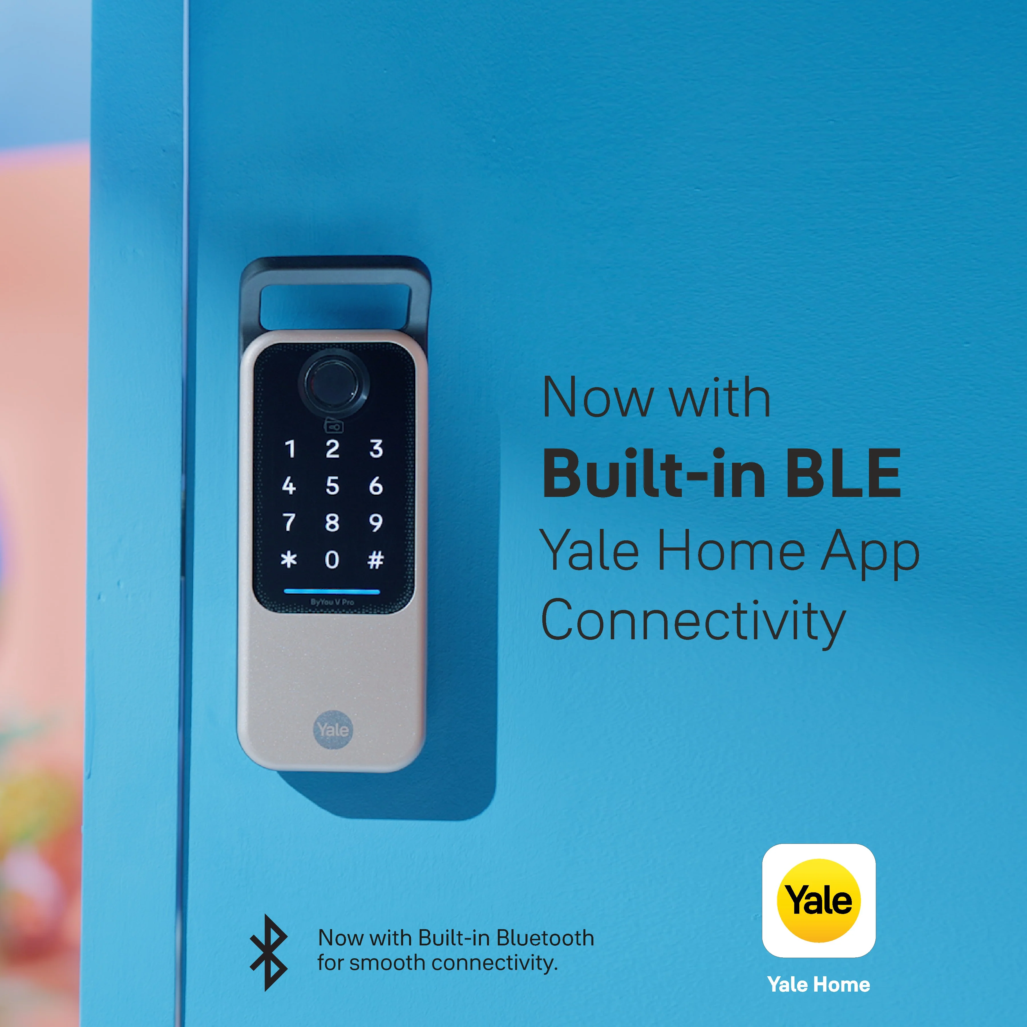 ByYou V Pro Smart Door Lock with 5 Way Unlocking Fingerprints, In-built Bluetooth, PIN Code, RFID Tag, Manual Key (Black/Gold) - Image 18