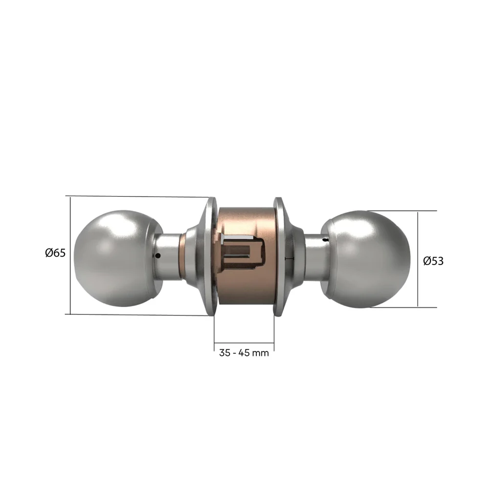 CA5122 Knobset- 60/70mm B/S, Bathroom Antique Brass - Image 10