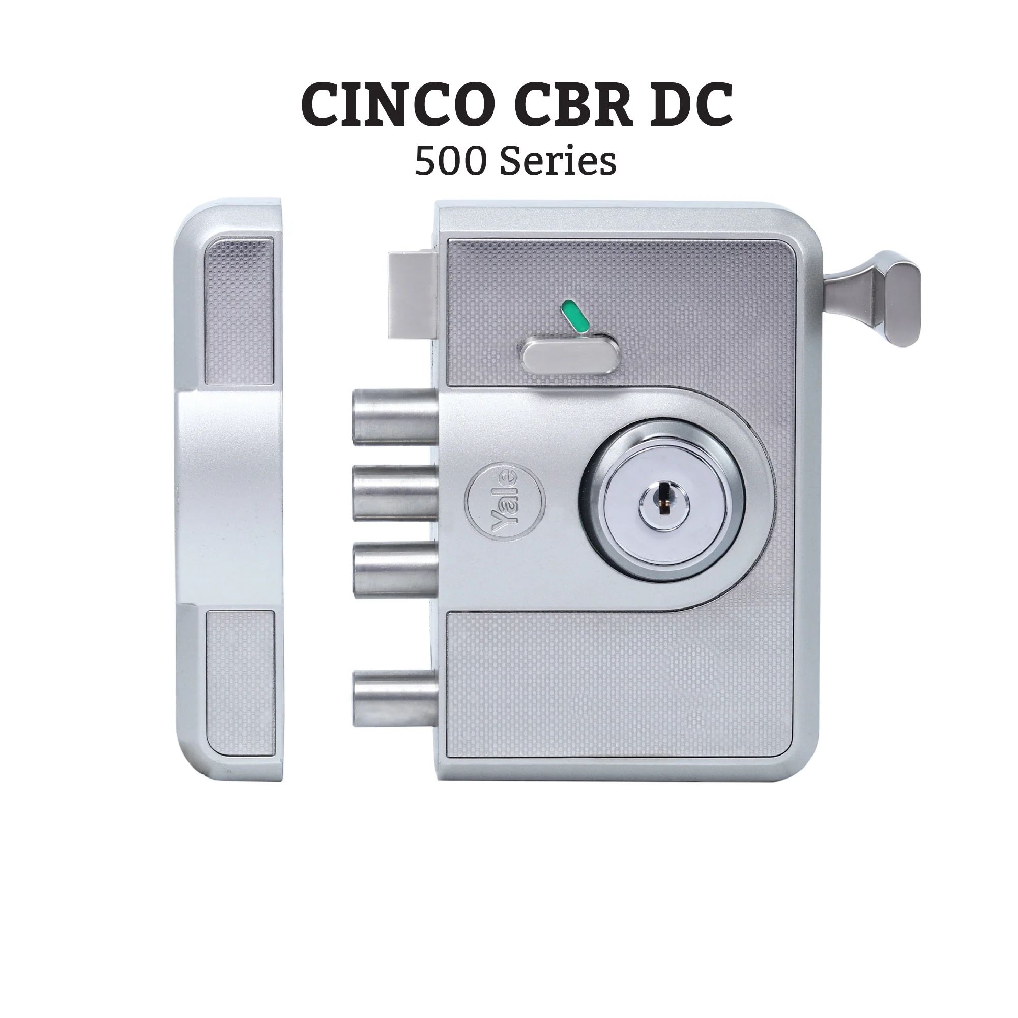 CBR-Cinco 500,Latch & DeadBolt Main Door Lock, Both Side Keys, Silver - Image 5