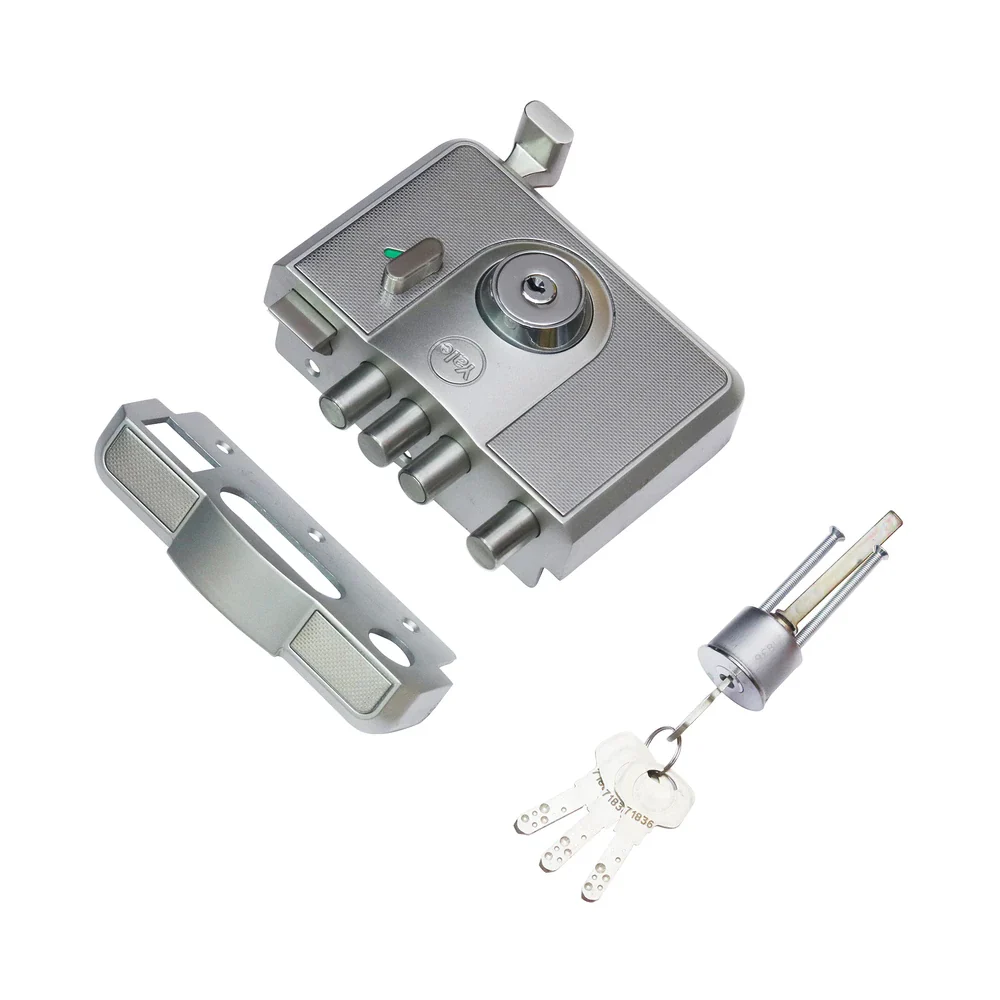 CBR-Cinco 500,Latch & DeadBolt Main Door Lock, Both Side Keys, Silver - Image 8