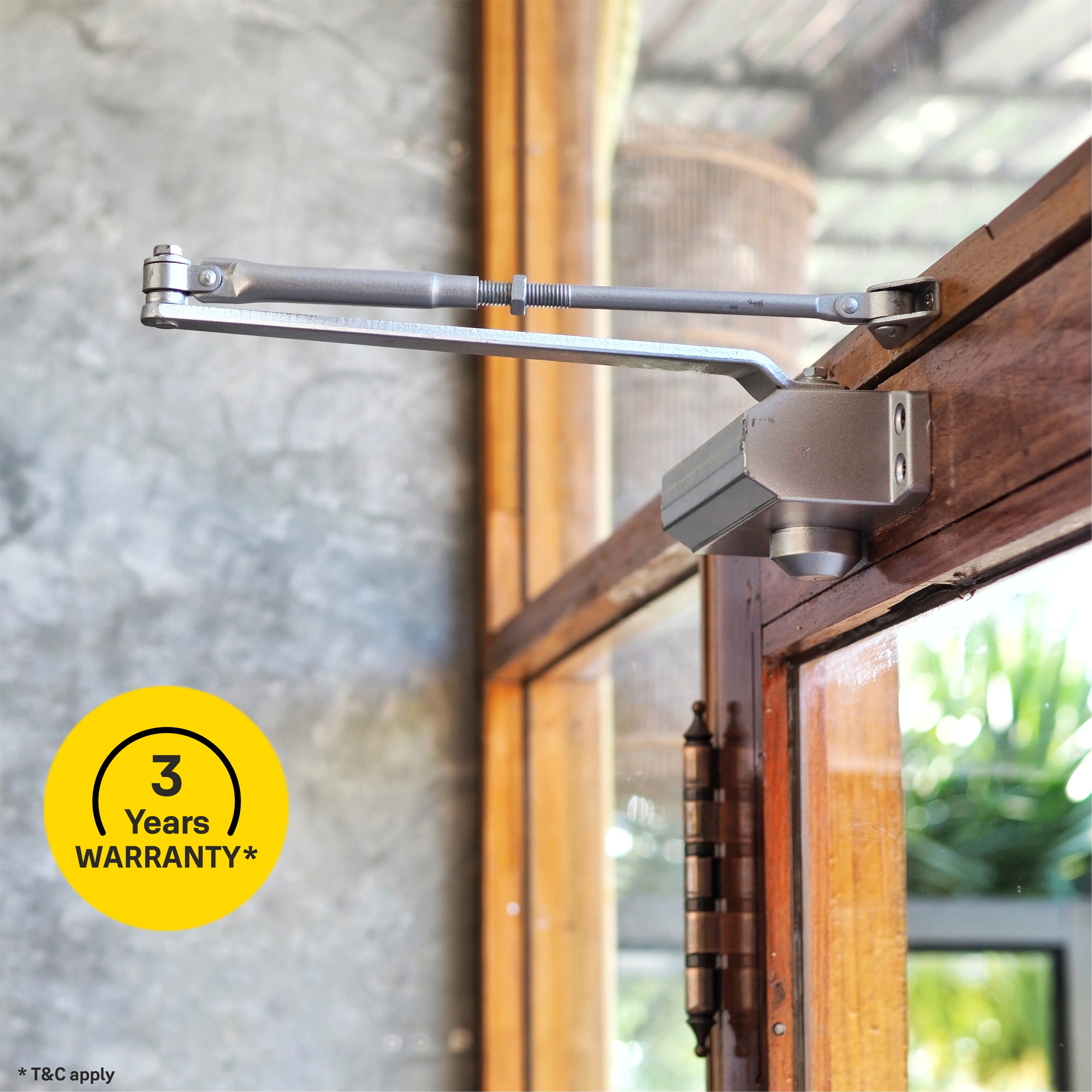 DCR-504 Door Closer, EN Size 4, Silver - Image 3