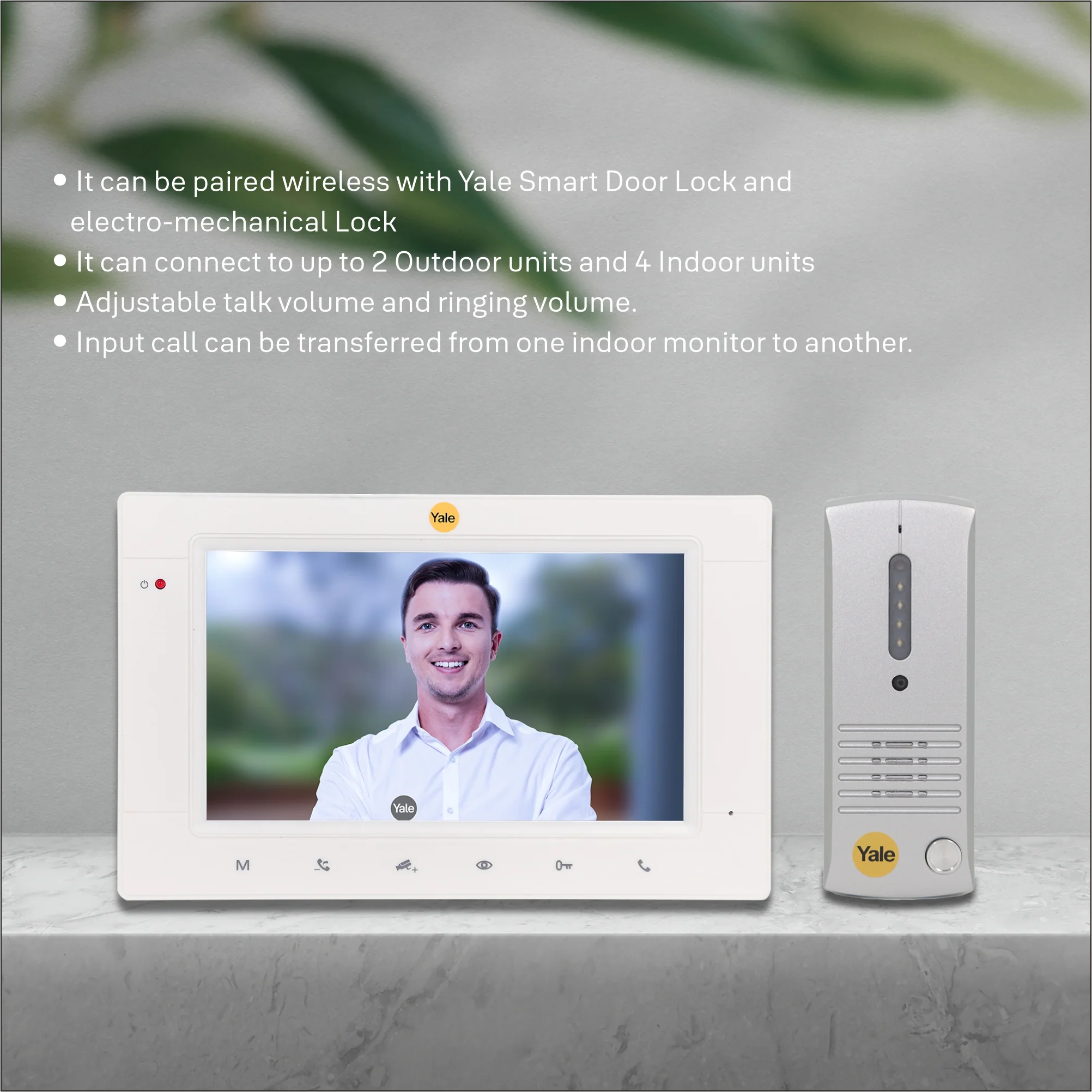 JB 305- E Video Door Phone with Two way communication, 7inch TFT LCD and Camera with Night Vision LEDs - Image 3