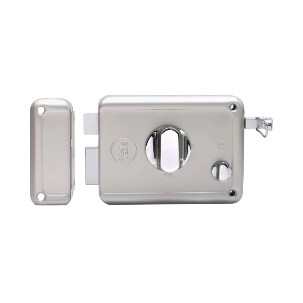 R600 TT DK, Main door rim lock, dimple Key, Silver - Image 2