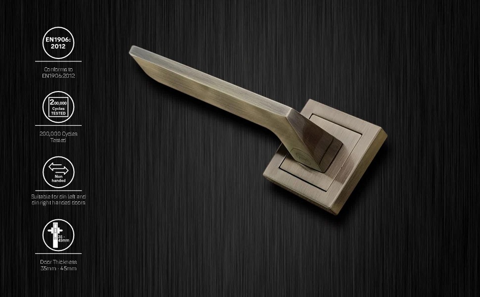 SM-03-01-02 Yale SM series Mortise Lock Comboset, Cylinder with Knob inside and keys Outside, Antique Brass Finish - Image 6