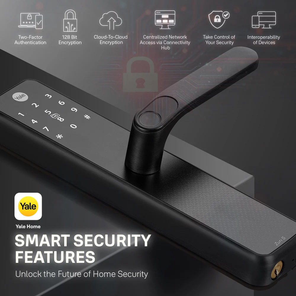 Special Bundle Offer - Zuri S (Black) Smart Lock with YWLOL Digital fingerprint wardrobe lock (Black) - Image 5