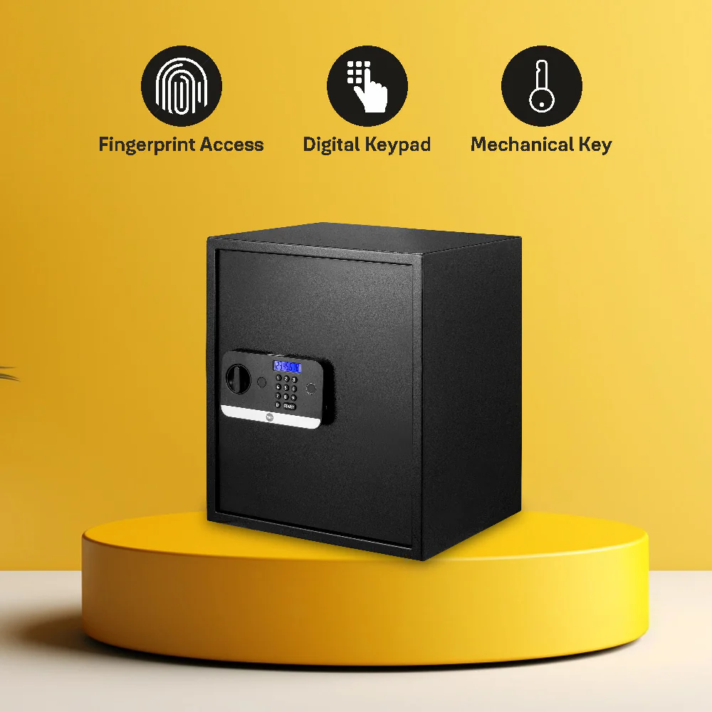 Yale Stellar Biometric Safe Locker with Keypad- Extra Large for Home and Office 390/DB2 41Litres - Image 5