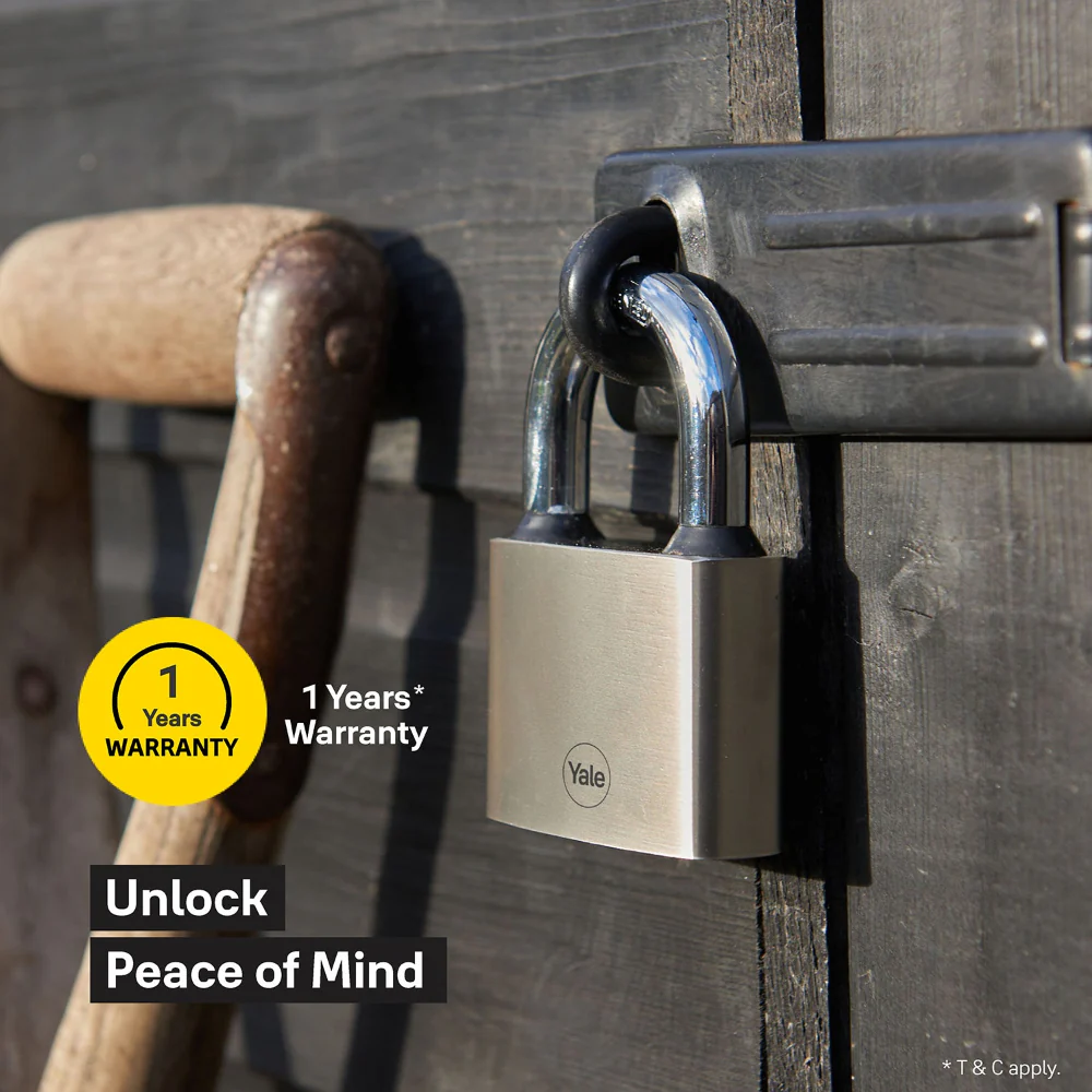 Y112/60/132/1 Yale 60mm Iron Disc Padlock (Pack of 2) with 3 Retaining Keys (Silver Finish) - Image 3