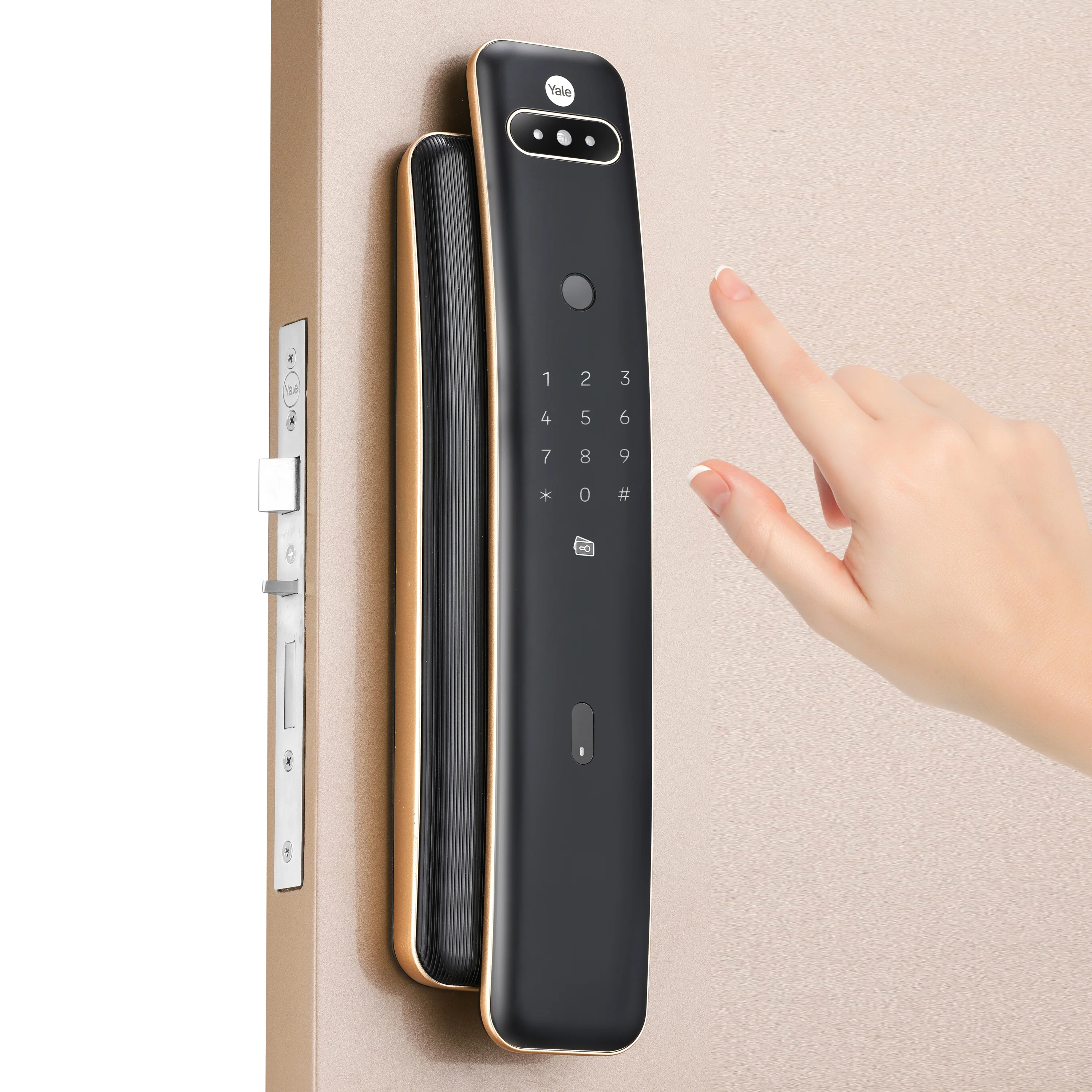 Yale Luna Pro+ Smart Lock with Face scan technology, Fingerprint, PIN, RFID and Manual Key (Bluetooth Module and Wifi Bridge Included) - Image 11