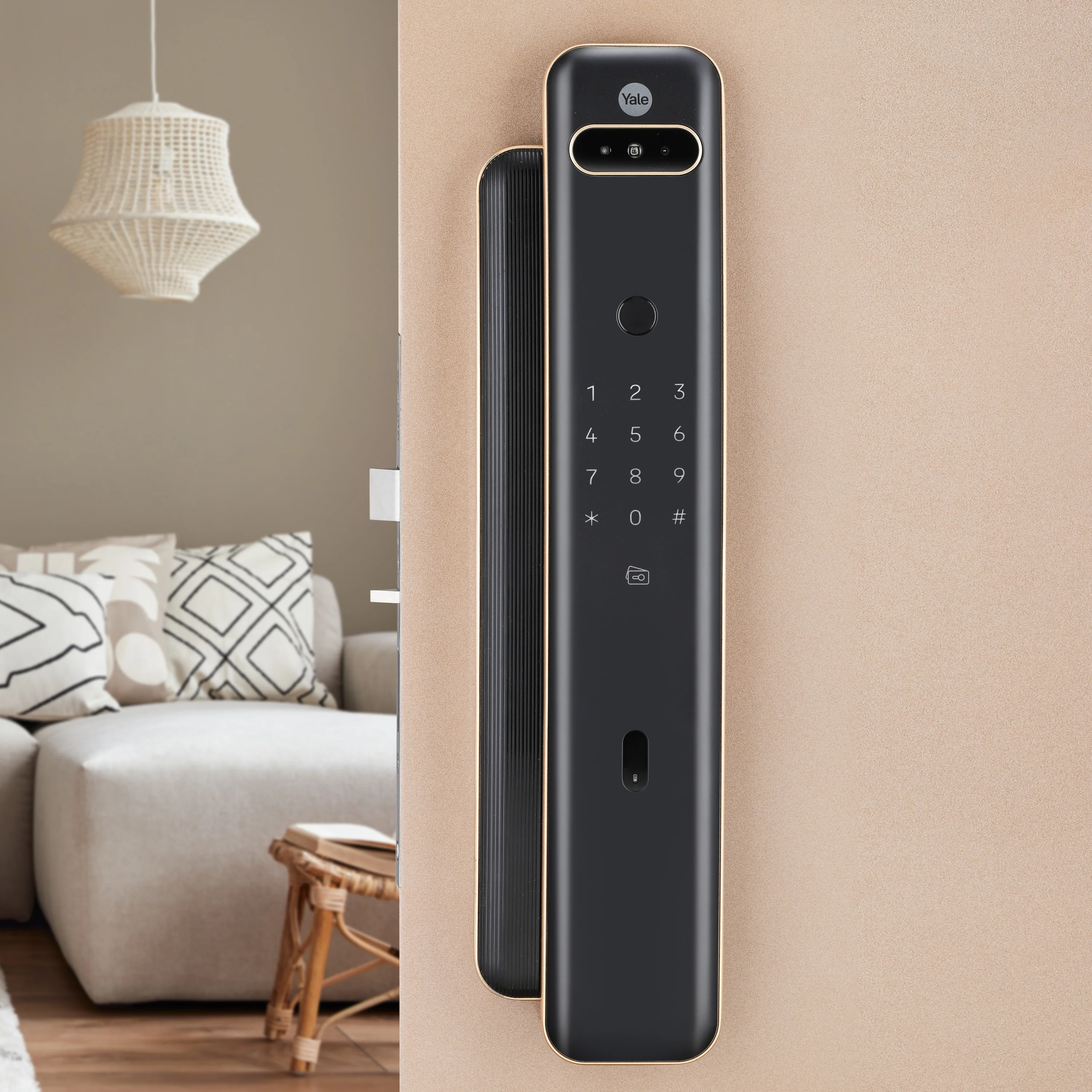 Yale Luna Pro+ Smart Lock with Face scan technology, Fingerprint, PIN, RFID and Manual Key (Bluetooth Module and Wifi Bridge Included) - Image 12