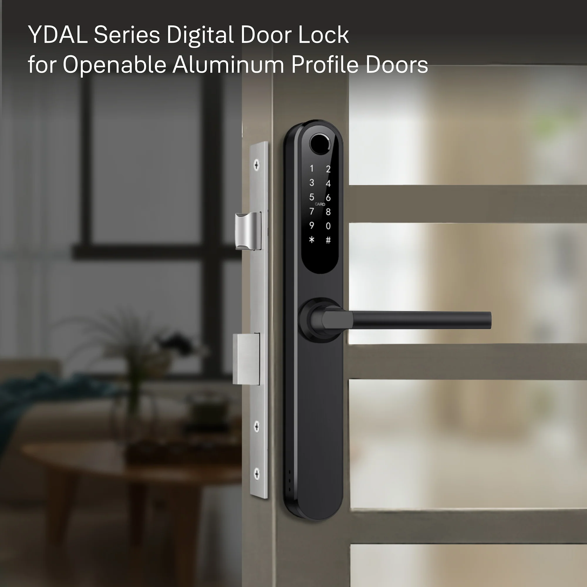 Yale YDAL-OD-BL Aluminium Profile Doors & Windows Digital Lock Suitable for Opening Door (Black) - Image 10