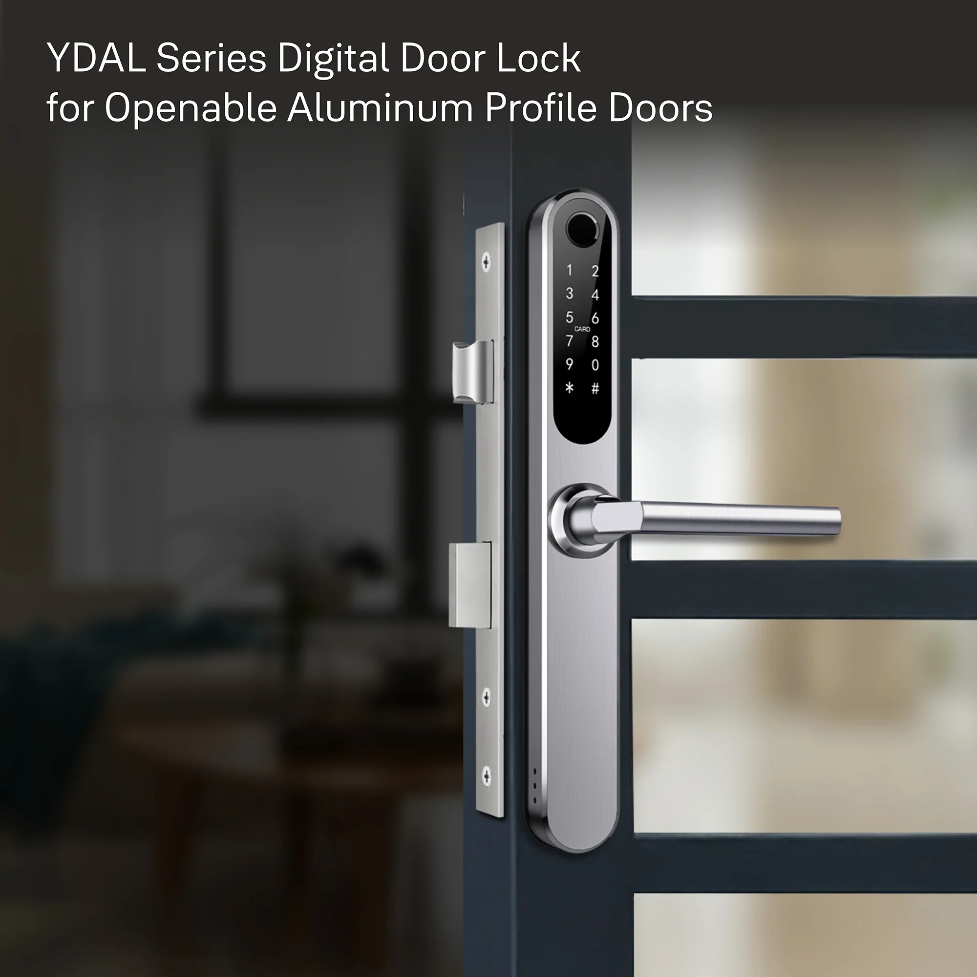 Yale YDAL-OD-SL Aluminium Profile Doors & Windows Digital Lock Suitable for Opening Door (Silver) - Image 10