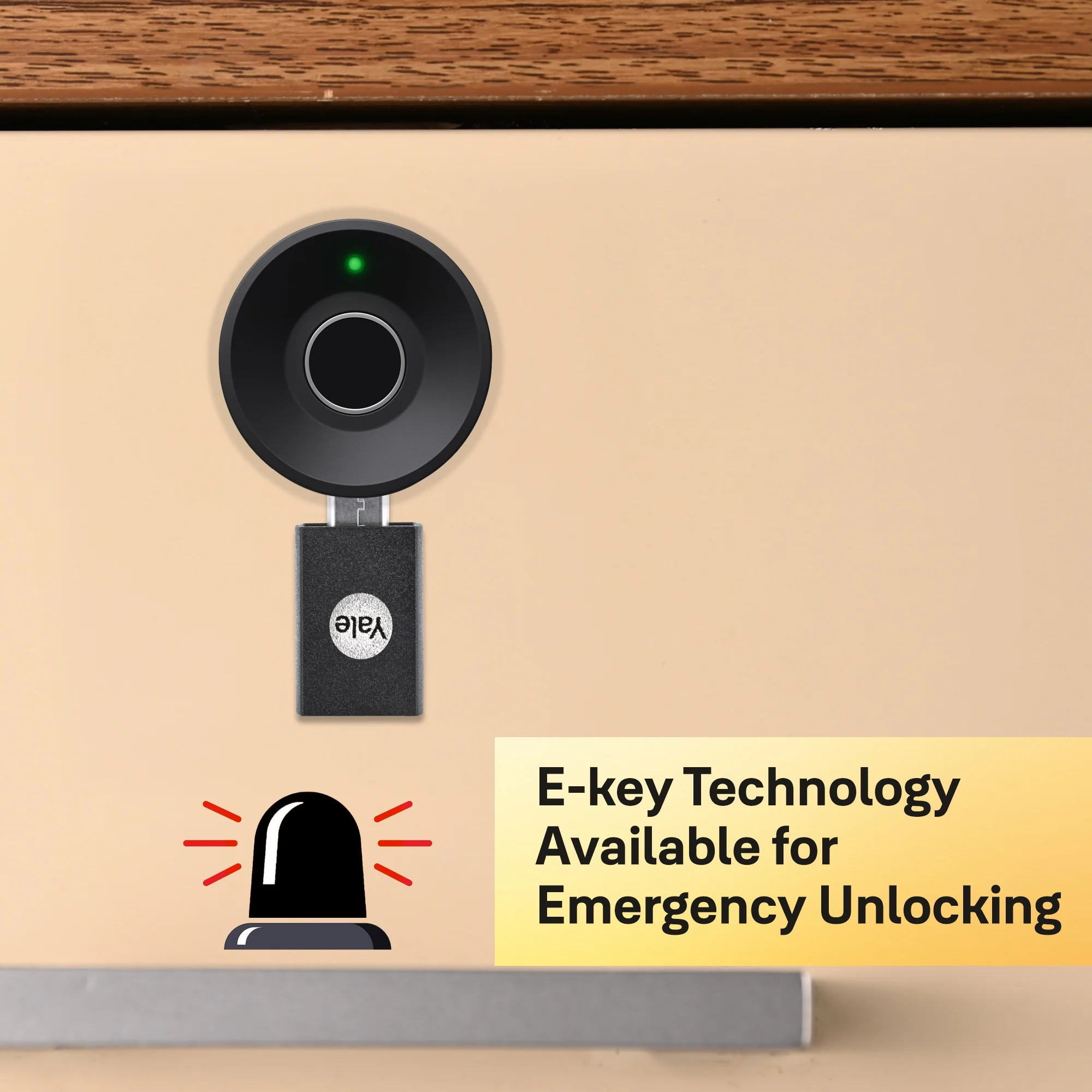 Yale YWLOL Wardrobe Digital Fingerprint Lock Pack of 2 - (Black) - Image 7