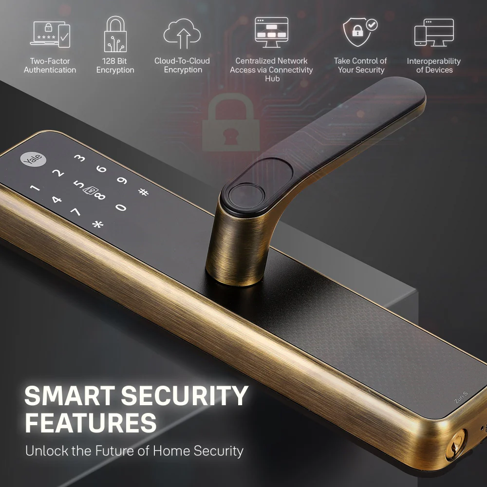 Special Bundle of Yale Zuri S (Antique Bronze) Smart lock with Yale PTZ Indoor Camera - Image 6