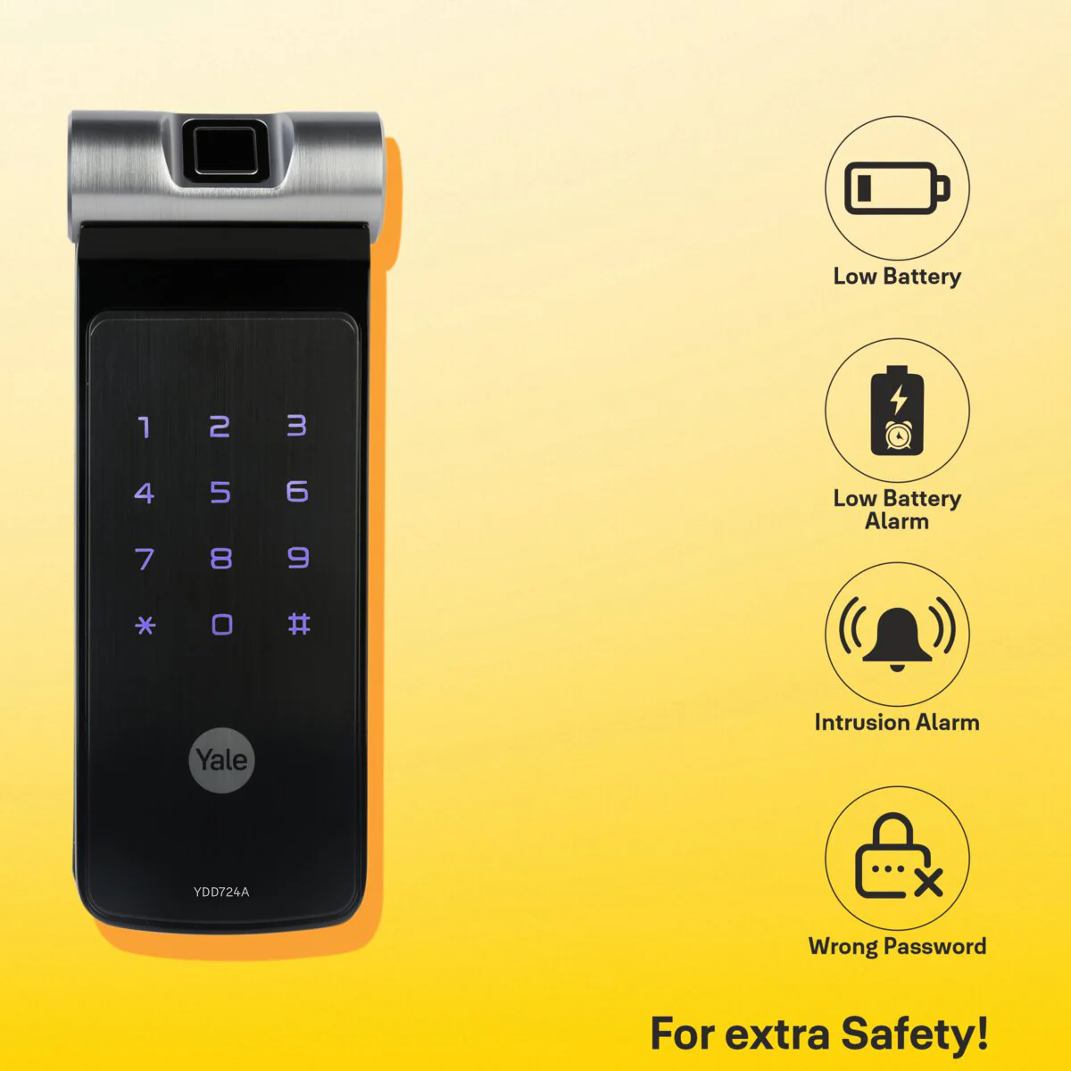 YDD 724A Series, Smart Lock, Deadbolt - Image 6