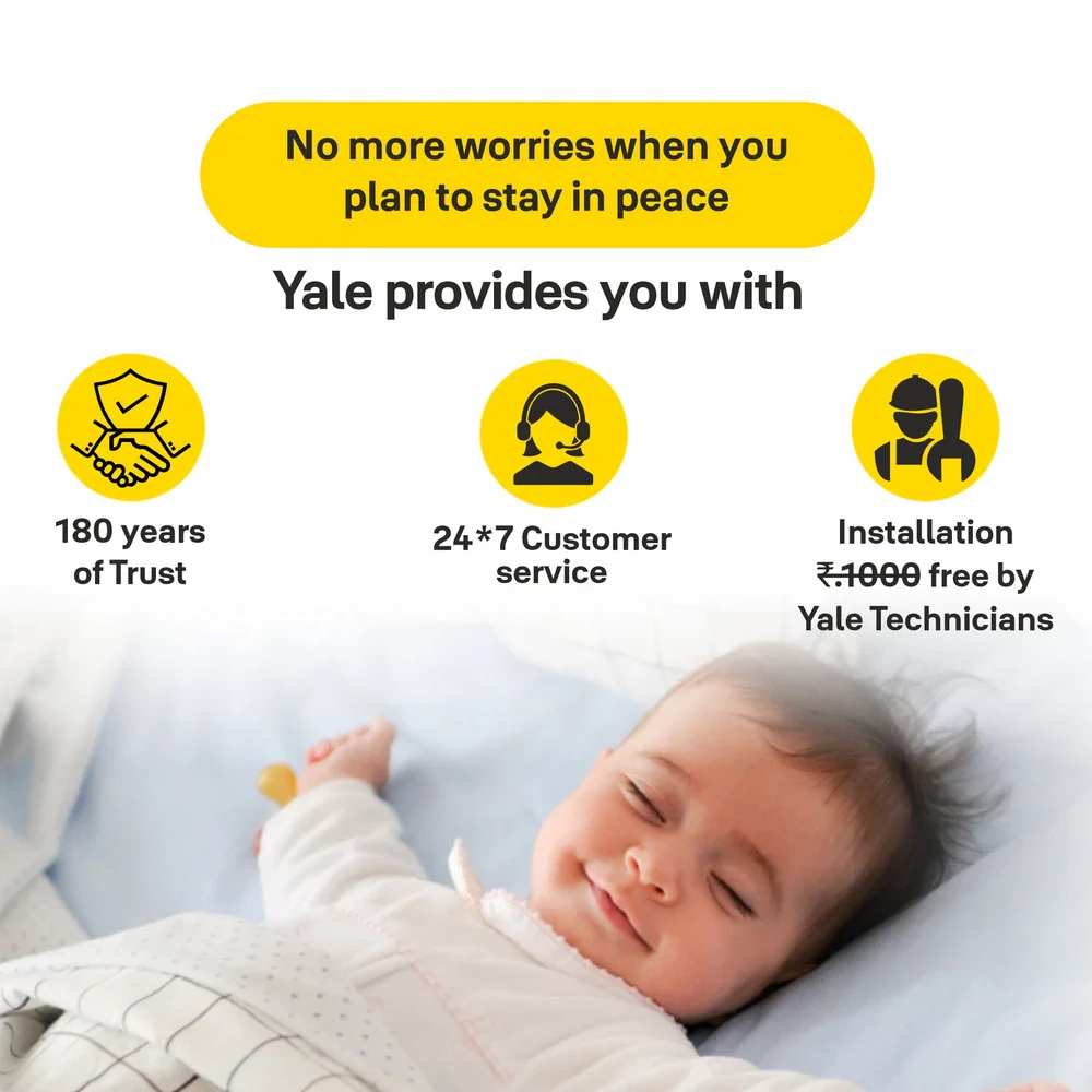 YDM 7116A Smart Lock, Champagne Gold with Fingerprint, PIN Code, RFID Card, Mechanical Key, Bluetooth module, Works with Yale Home App - Image 14