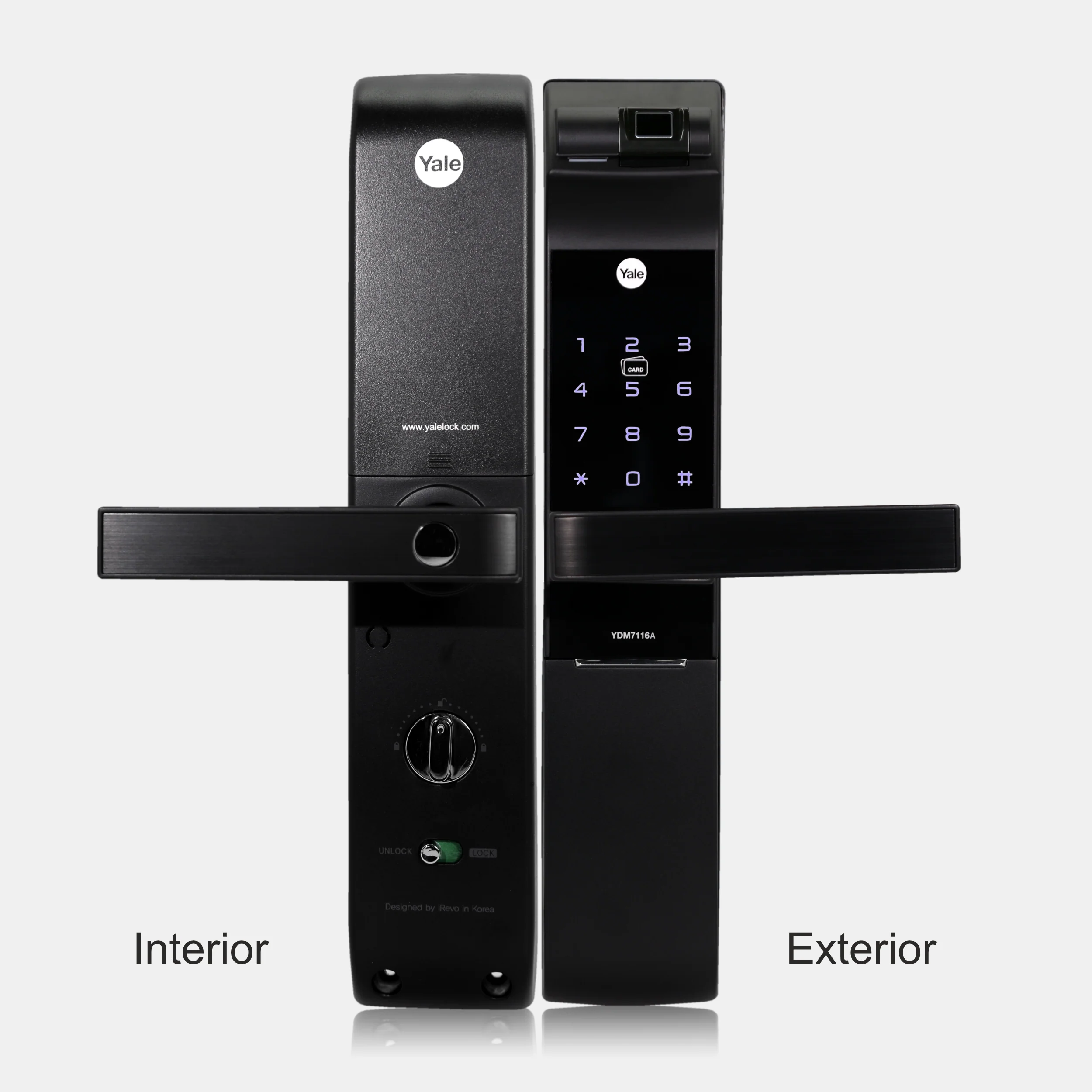 YDM 7116A Smart Lock, Matt Black with Fingerprint, PIN Code, RFID Card, Mechanical Key, Bluetooth module, Works with Yale Home App - Image 19