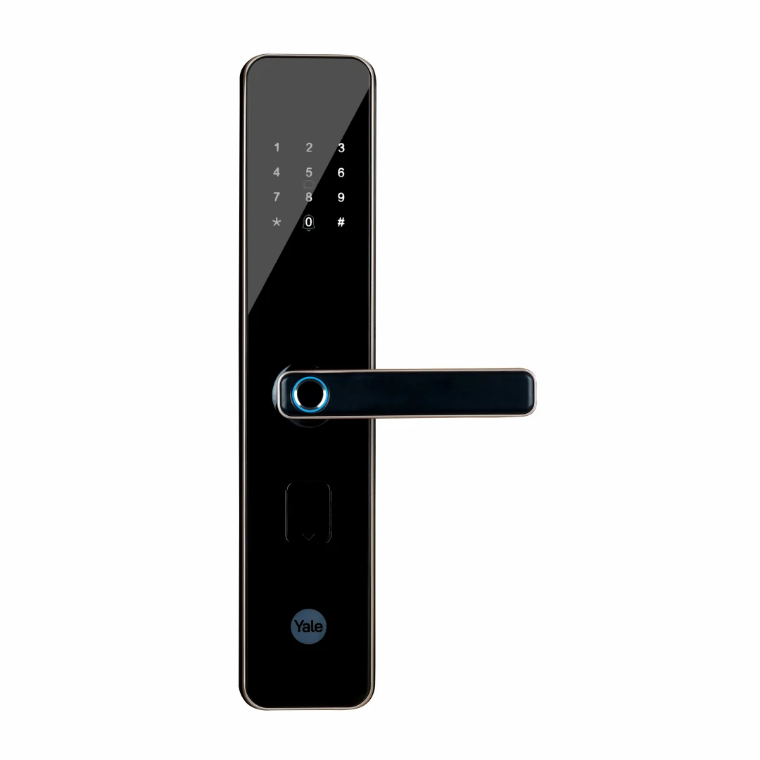 YDME 200 NxT Digital Door Lock with fingerprint, PIN, Manual Keys, RFID Card - Gold - Image 4