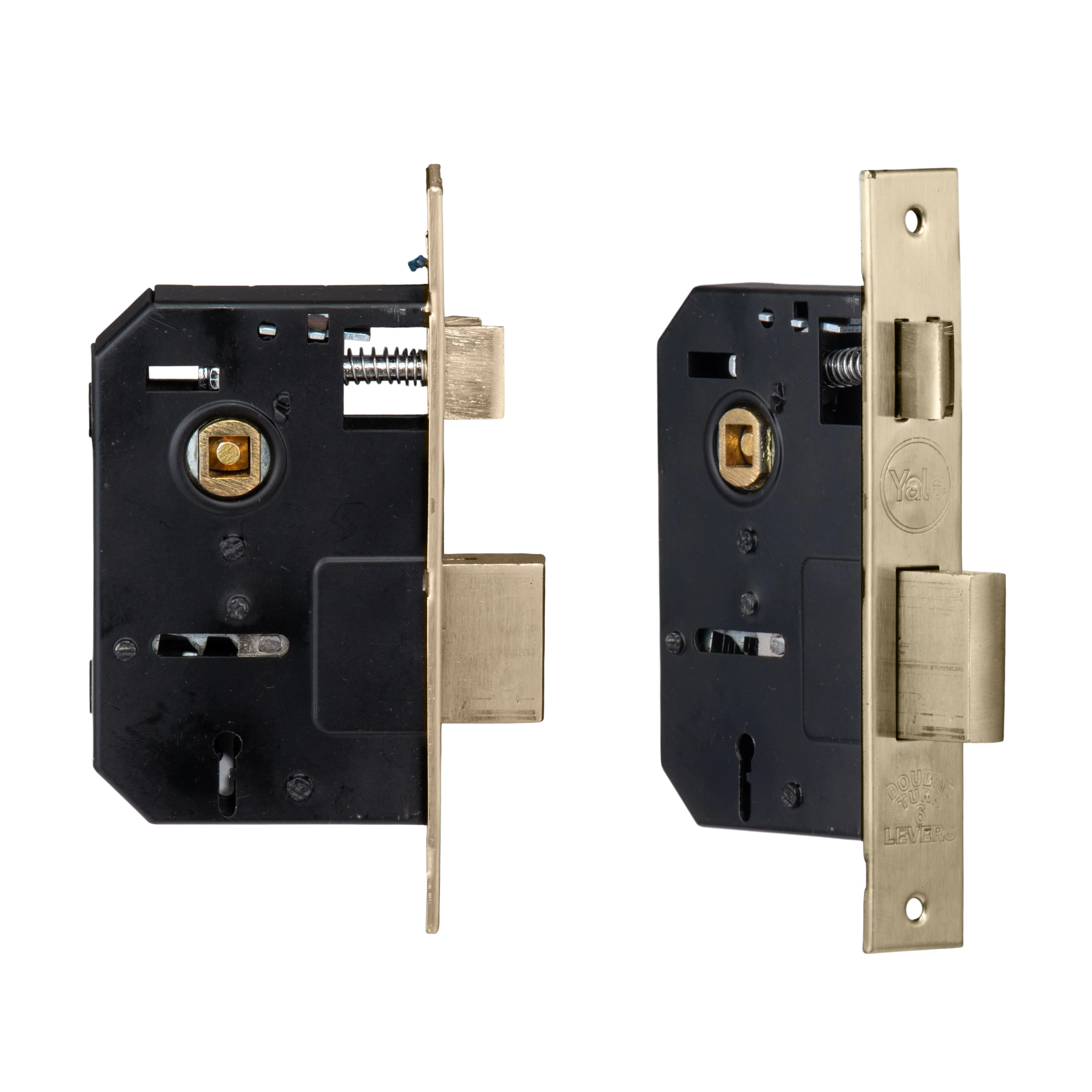 YECM-432-6L-AB Key-in-Lever Handle set with key-in lever double strike lockbody Antique Brass - Image 10