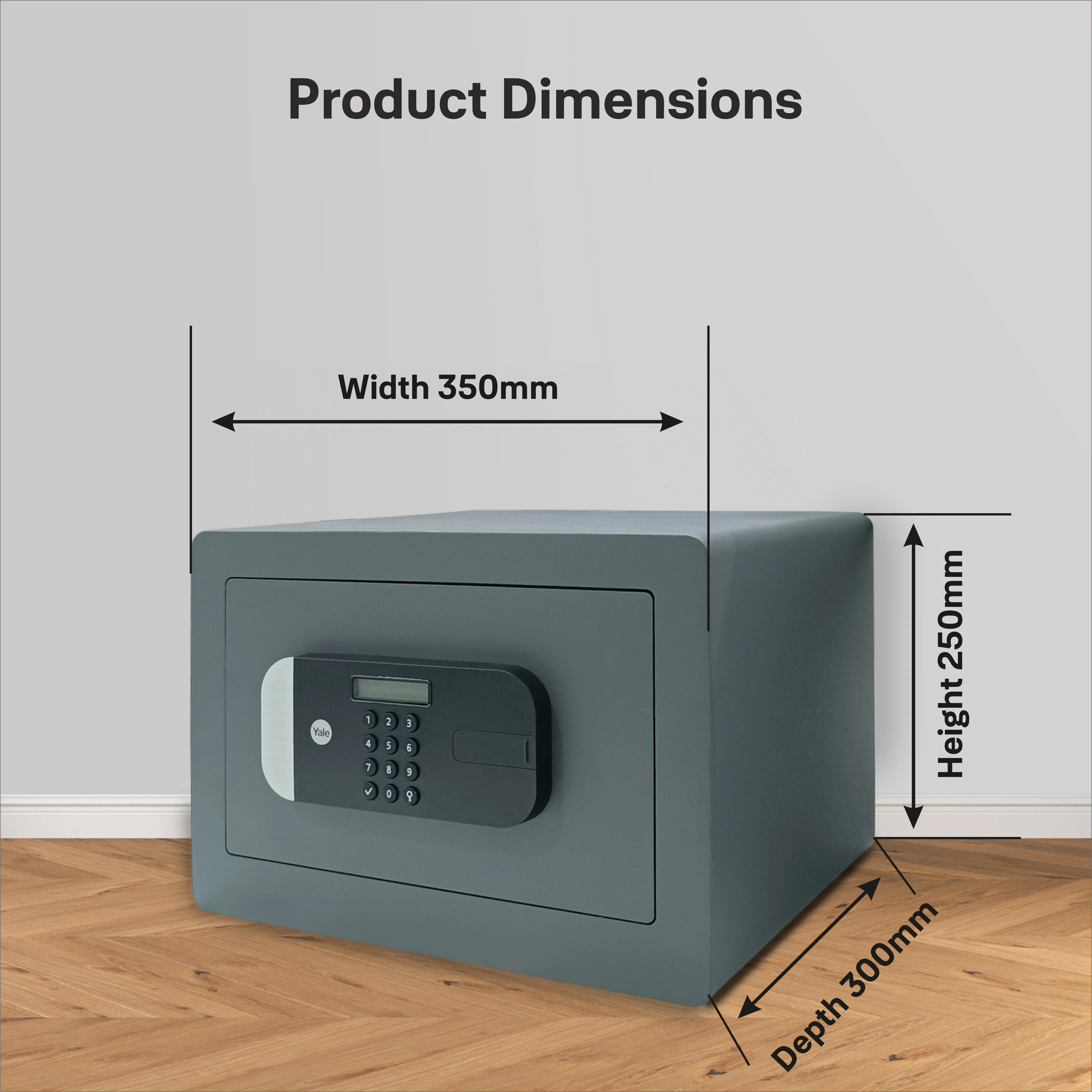 YSEM/250/EG1 Maximum Security Certified Safe Locker-Home, PIN, Grey - Image 7
