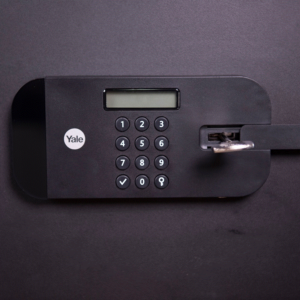 YSFB/400/EB1 High Security Digital Safe Locker with Fingerprint and Pin Access - Black - Image 4