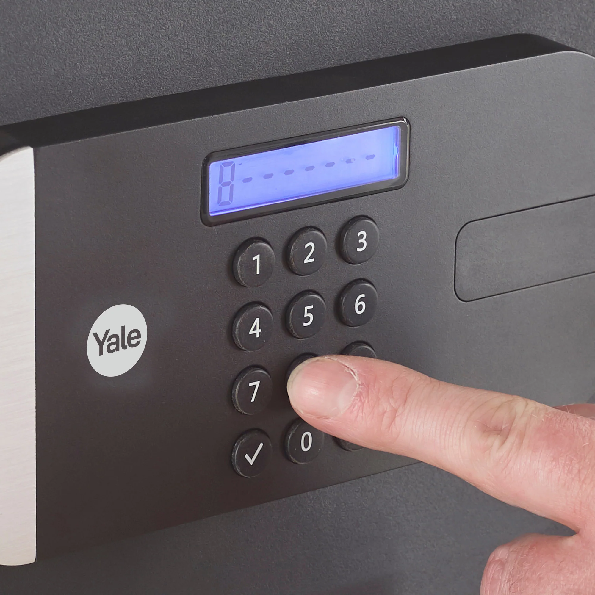 YSFM/250/EG1 Maximum Security Digital Locker with Fingerprint and Pin Access - Grey - Image 11