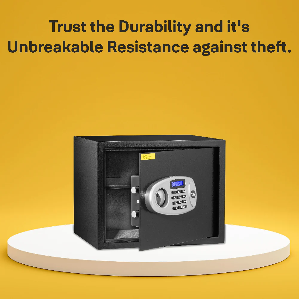 YSS/300/DB2 Home Security Safe locker with Pincode Access- Black - Image 11