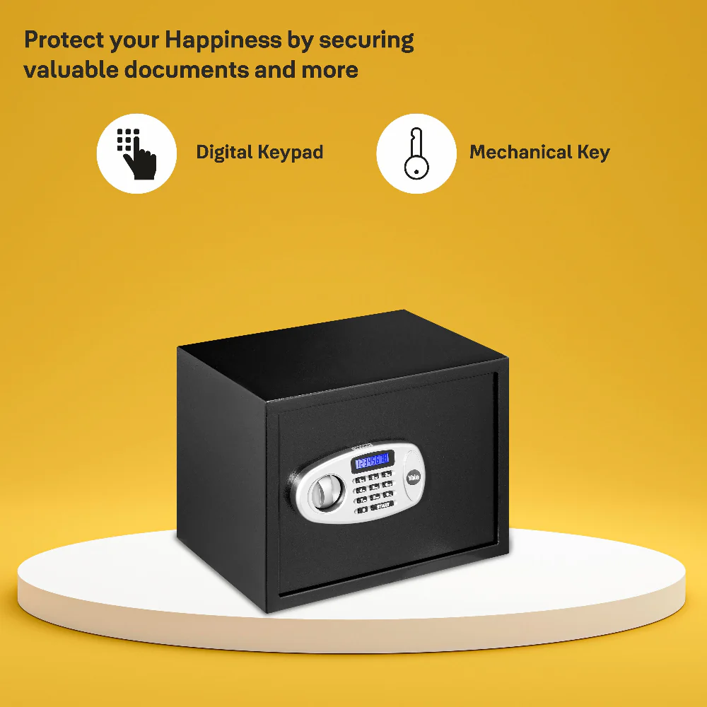 YSS/300/DB2 Home Security Safe locker with Pincode Access- Black - Image 8