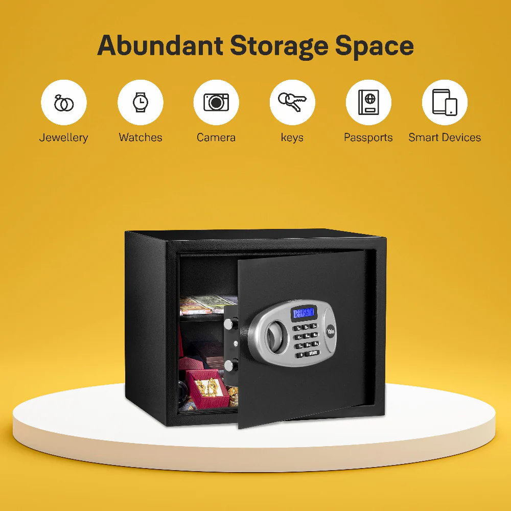 YSS/300/DB2 Home Security Safe locker with Pincode Access- Black - Image 9